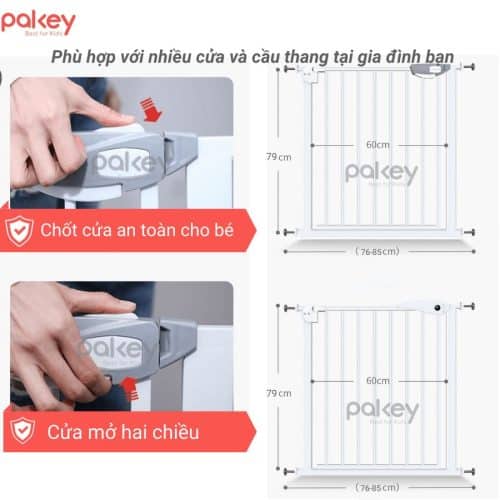 Tấm nối thanh chắn cửa - cầu thang 30cm 9 Phần cửa được trang bị lò xo tự động khi đóng mở, mang đến sự tiện lợi nhất trong không gian của mỗi nhà
