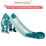 Cầu trượt cho bé Pakey Khủng Long NT2 Màu Xanh