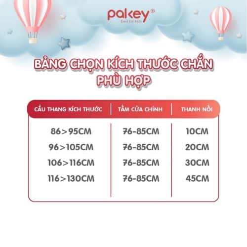 Tấm nối thanh chắn cửa - cầu thang 80cm 14 Các tấm nối có nhiều kích thước để phù hợp với nhiều vị trí không gian cần ngăn để bảo vệ an toàn nhất