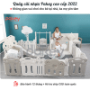 Quây cũi nhựa Pakey Cú Mèo Set Full Màu Trắng Ghi 10 quay-cui-cho-be