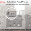 Quây cũi nhựa Pakey Cú Mèo Set Full Màu Trắng Ghi 12 quay-cui-cho-be
