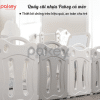 Quây cũi nhựa Pakey Cú Mèo Set Full Màu Trắng Ghi 13 quay-cui-cho-be