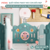 Quây cũi nhựa gấp gọn Pakey Heo Màu Hồng Size 12+2 3 quay-cui-cho-be
