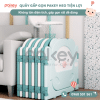 Quây cũi nhựa gấp gọn Pakey Heo Màu Hồng Size 12+2 6 quay-cui-cho-be
