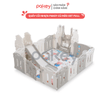 Quây cũi nhựa Pakey Cú Mèo Set Full Màu Trắng Ghi