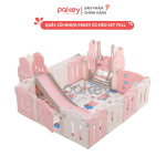 Quây cũi nhựa Pakey Cú Mèo Set Full Màu Hồng Trắng