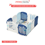 Quây cũi nhựa Pakey Bambi Kids Màu Xanh Xanh Trắng Size 1m3x1m6