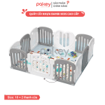 Quây cũi nhựa Pakey Bambi Kids Màu Trắng Ghi Size 1m6x1m8