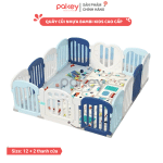 Quây cũi nhựa Pakey Bambi Kids Màu Xanh Xanh Trắng Size 1m8x2m1
