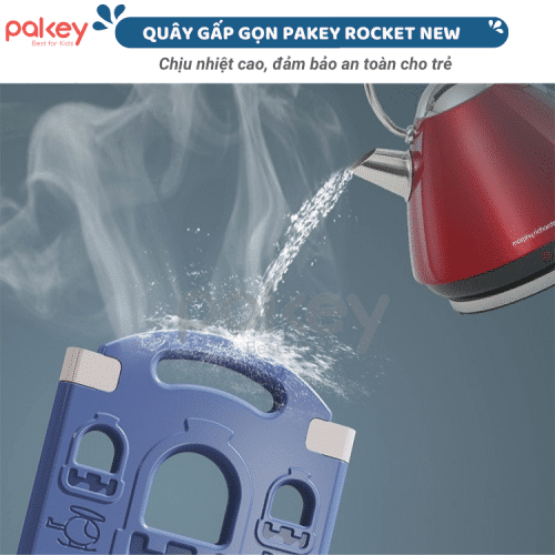 Quây cũi nhựa gấp gọn Pakey Rocket Màu Xanh - Size 1m5x1m9 3 quay-cui-nhua