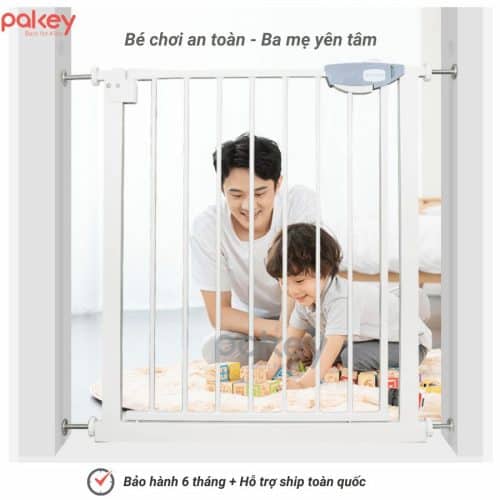 Tấm nối thanh chắn cửa - cầu thang 30cm 11 Thanh chắn cầu thang Pakey thường đi kèm với các tính năng như cửa mở linh hoạt, hệ thống khóa an toàn, và cơ chế dễ dàng tháo lắp để tiện cho việc sử dụng và di chuyển
