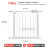 Thanh chắn cửa - cầu thang Pakey basic 01 11 Chất liệu thép này có khả năng chịu lực tốt, không dễ biến dạng hay gãy dưới tác động mạnh, đảm bảo an toàn cho bé khi sử dụng thanh chắn