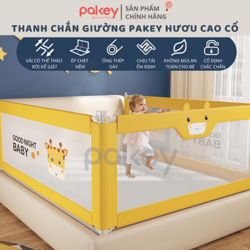Thanh chắn giường Pakey Pro A2 Màu Vàng Size 1m6 2 thanh-chan-giuong
