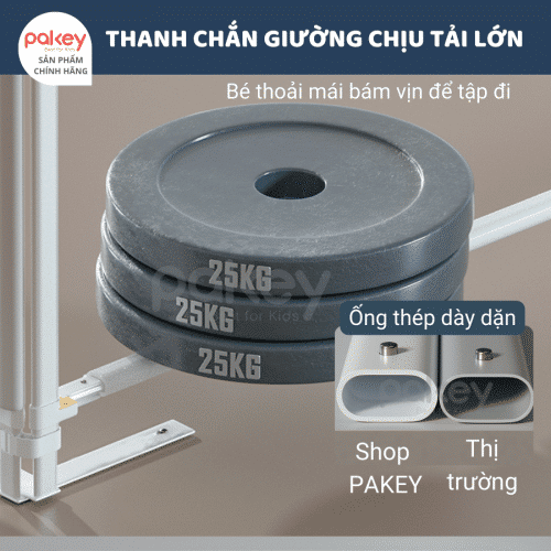 Thanh chắn giường Pakey Pro A2 Màu Vàng Size 1m6 10 thanh-chan-giuong