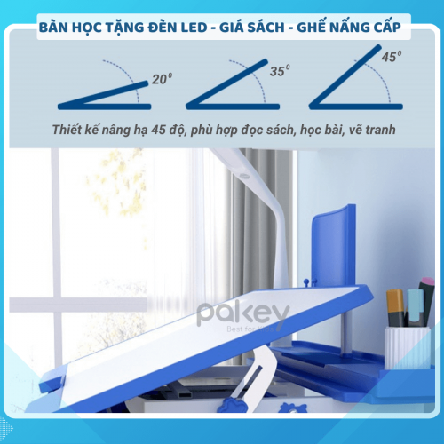 Bàn học thông minh cho bé Igrow B05 Màu Xanh 1 ban-hoc-cho-be