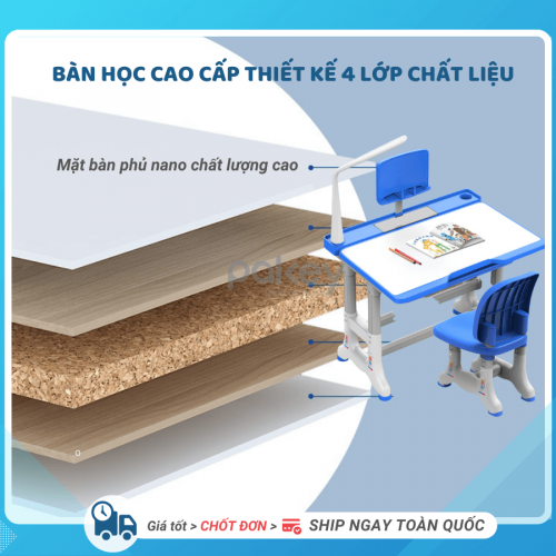 Bàn học thông minh cho bé Igrow B05 Màu Xanh 6 ban-hoc-cho-be