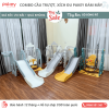Cầu trượt xích đu Pakey Clouds Màu Trắng Xanh Đậm 10 cau-truot-xich-du