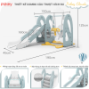 Cầu trượt xích đu Pakey Clouds Màu Trắng Xanh Đậm 4 cau-truot-xich-du