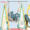 Cầu trượt xích đu Pakey Ô Tô màu vàng 7 cau-truot-xich-du