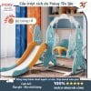 Cầu trượt xích đu Pakey hình tên lửa không chỉ mang đến không gian vui chơi thú vị cho trẻ mà còn tăng cường vận động giúp trẻ phát triển thể chất toàn diện