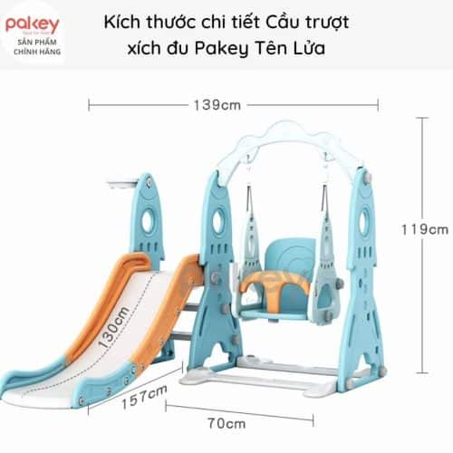 Cầu trượt có cấu trúc thiết kế cơ học theo hình tam giác tạo nên độ trượt xuống đều đặn