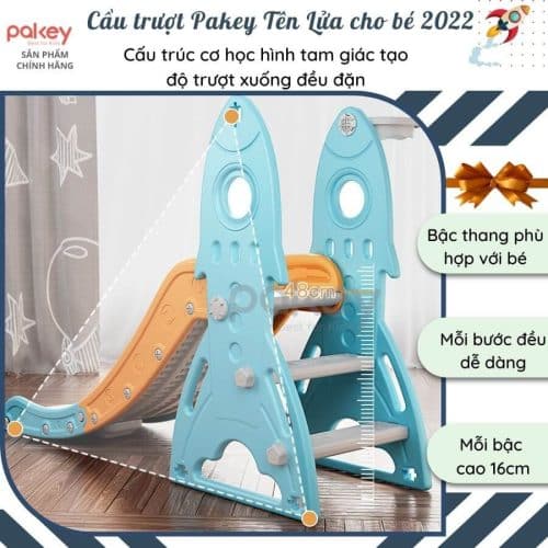 Mỗi bậc thang có độ cao 16cm, tạo cảm giác bước đi dễ dàng cho bé
