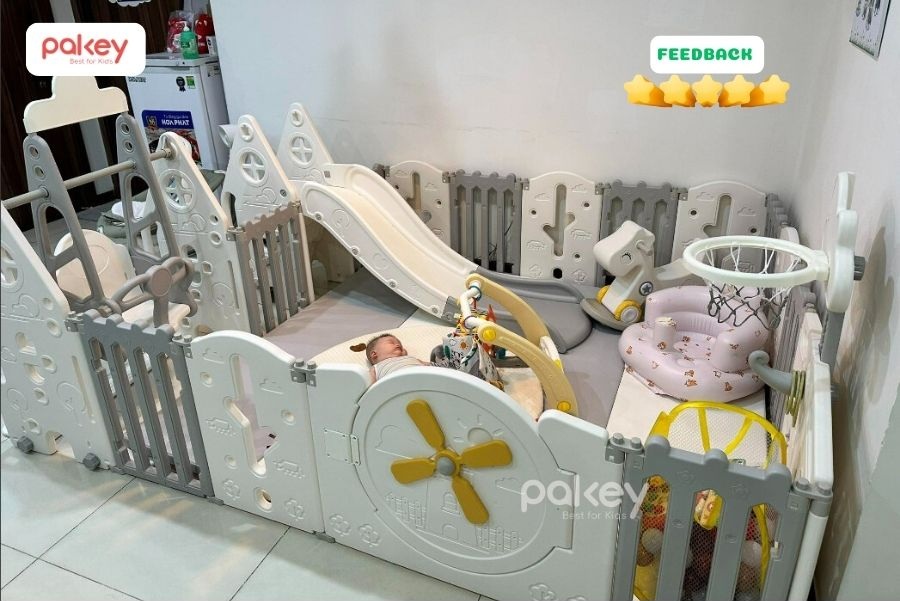 Quây cũi liên hoàn Cối Xay Gió 6 tiện ích