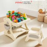 Bộ bàn học kết hợp bàn lego 2in1 Pakey