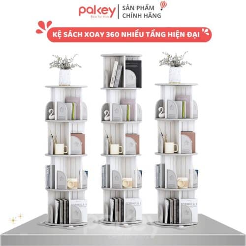 Kệ sách xoay Pakey tiện lợi giá rẻ cam kết bảo hành