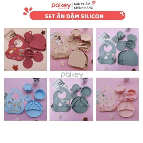 Set ăn dặm silicon cho bé nhỏ