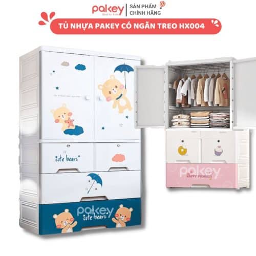 Tủ nhựa Pakey có ngăn treo tiện ích ngăn nắp