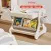 Bộ bàn lego đa năng còn được trang bị ngăn để đồ và các giá để sách, giúp trẻ dễ dàng lưu trữ và tìm kiếm