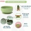 Set ăn dặm silicon 5 món cho bé 34 Set ăn dặm silicon là dụng cụ ăn dặm được nhiều mẹ tin dùng cho con nhỏ trong quá trình ăn dặm