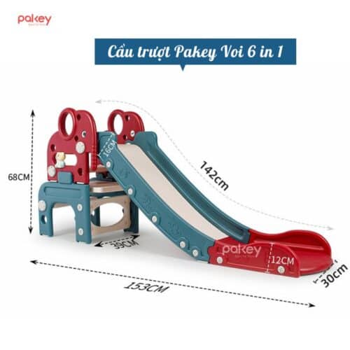 Cầu trượt voi đa năng Pakey 6 tiện ích 26 Cầu trượt voi đa năng Pakey 6 tiện ích