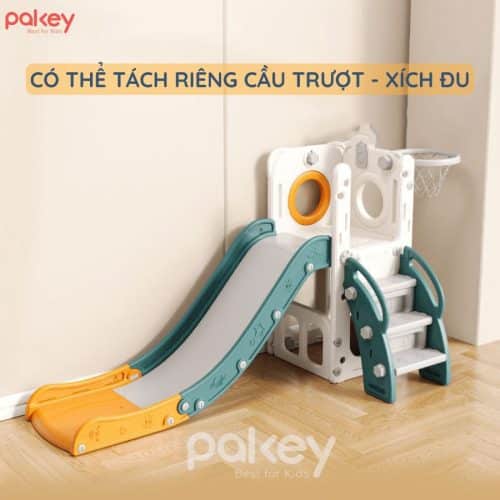 Cầu trượt có ưu điểm nổi bật với tính năng gấp gọn để tiết kiệm không gian khi không sử dụng