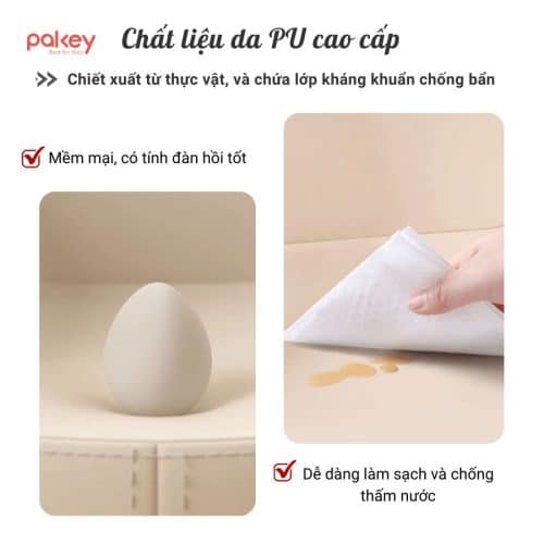 Ghế sofa cho bé được làm từ các vật liệu chất lượng cao, đảm bảo độ bền vững trong thời gian dài
