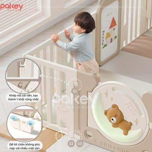 Set quây liên hoàn gấu mặt trăng có thiết kế cải tiến kết hợp tông màu pastel Hàn Quốc nhẹ nhàng