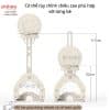 Bộ bóng đá - bóng rổ cho bé Pakey Star 25 Cột bóng rổ có thể điều chỉnh độ cao linh hoạt phù hợp với các bé
