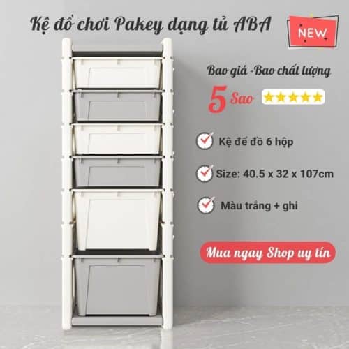 Kệ để đồ đa năng cho bé Aba 19 Thiết kế dạng tủ Aba có cấu trúc chắc chắn với tỷ lệ hợp lý