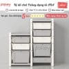 Kệ để đồ đa năng cho bé Aba 22 Mỗi hộp có sức chứa lớn và số đo kích thước khác nhau tương ứng với từng chiều cao của kệ