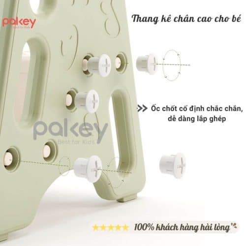 Thang kê có hệ thống ốc chốt ổn định, tạo nên độ bền cao, khả năng chịu lực tốt