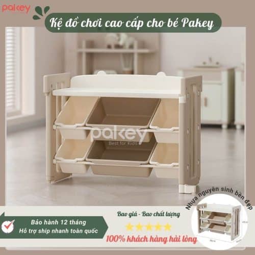 Kệ để đồ đa năng cho bé Pakey Gấu Mặt Trăng 14 Các khay đựng đồ có thể dễ dàng thay đổi linh hoạt vị trí cho nhau, sao cho phù hợp với nhu cầu của bé
