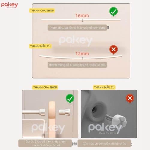 Kệ để đồ đa năng cho bé Pakey Gấu Mặt Trăng 16 Kệ đồ chơi giúp bé dễ dàng tiếp cận và lấy đồ chơi mà không cần sự trợ giúp từ người lớn