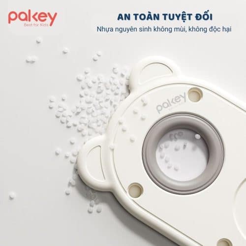 Kệ để đồ 4 tầng kèm hộc - Pakey gấu trắng 23 Nhựa nguyên sinh thường không chứa các hợp chất có thể gây hại cho sức khỏe của trẻ em, như chì, phthalate hay BPA