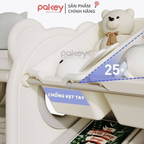 Kệ để đồ 4 tầng kèm hộc - Pakey gấu trắng 31 Các ngăn kệ giúp bé dễ dàng tìm kiếm và lấy ra đồ chơi mà mình muốn, đồng thời rèn thói quen sắp xếp gọn gàng ngăn nắp cho bé