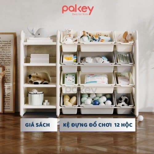 Kệ để đồ 4 tầng kèm hộc - Pakey gấu trắng 33 Sản phẩm được thiết kế với các cạnh mềm mại, không góc cạnh sắc nhọn nhằm đảm bảo an toàn tuyệt đối cho bé khi sử dụng