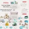 Kệ đồ chơi hình cá voi Pakey 15 Set kệ đựng đồ có gam màu trắng nhẹ nhàng, sang trọng, phù hợp trang trí tại nhiều không gian nhà hiện nay