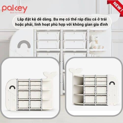 Thiết kế kéo mở các ngăn đựng đồ giúp dễ dàng thấy và tiếp cận các vật dụng, tạo sự thuận tiện trong việc lấy và sắp xếp