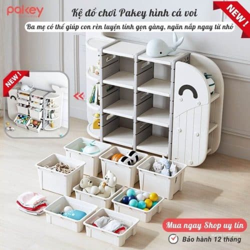 Kệ đồ chơi có cấu trúc chắc chắn và ổn định, đảm bảo khả năng chịu lực cao và không dễ bị dịch chuyển hay đổ ngã