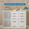 Tủ kệ đa năng Pakey E103 29 Kệ đồ dạng tủ giúp phân loại đồ dùng dễ dàng và sắp xếp hợp lý nhiều đồ trong không gian nhỏ